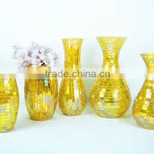Shining Yellow Glass Votive Candle Holders With Owl Design thumbnail-1