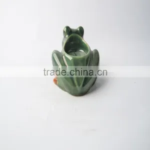 Home Decoration Ceramic Tealight Candle Holder With Frog Shape thumbnail-2