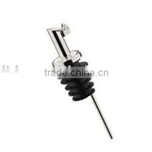 Free Flow Stainless Wine/bottle Pourer With Tiny Cap thumbnail-1