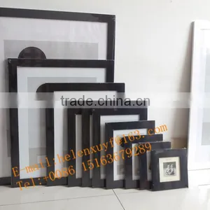 Hot Black Wooden Photo Frame, Lovely Picture Frames for Home Decoration thumbnail-2