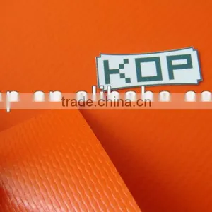 PVC Coated Tarpaulin 1000x1300D 20x18 650g Orange thumbnail-1