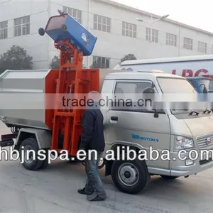 China Manufacturer 3CBM Self-unload Small Garbage Truck thumbnail-1