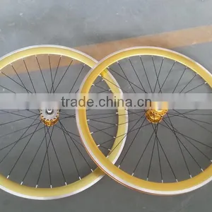 Wheelset for Fixed Gear Bike Fixie Bike Alloy Wheel Set China Wheelset Factory Quality Choice thumbnail-1