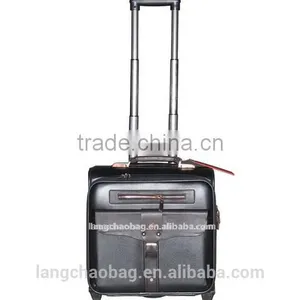 Small Size Leather Laptop Suitcase,PU Leather Luggage thumbnail-1