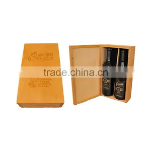 2 Bottle Wooden Wine Box for 750ml 450ml Wine Gift Pack Box thumbnail-5