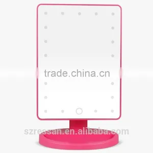Rectangular LED Lighted Vanity Mirror With 10x Magnification Spot Mirror Magnifying Makeup Mirror,10X Magnification thumbnail-1