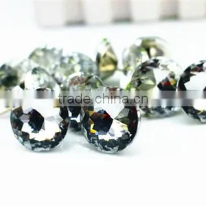 Fashion Girl Dress Crystal Rhinestone Button thumbnail-6