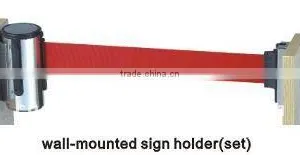 Wall Mounted Barrier Retractable Belt W/Slow Retract thumbnail-1