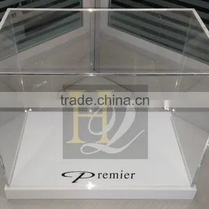 Best Selling Plexiglass Acrylic Rectangle Display Gift Box With Bottom Base thumbnail-3