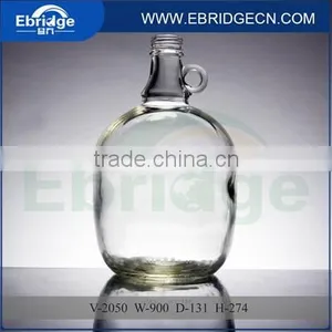 Wholesale 2 Liter Clear California Glass Beer Bottle With Handle thumbnail-1