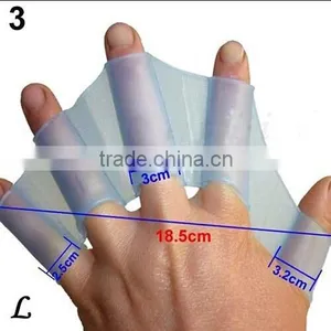 Silicone Swimming Finger Webbed Gloves thumbnail-2