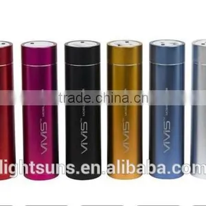 High Quality Round Super Slim Portable 2600mAh USB Mobile Power Bank For Iphone 6 5s Samsung thumbnail-2