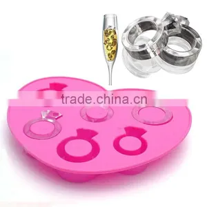 100% Food Grade Wedding Gift Love Diamond Ring Ice Cube thumbnail-2