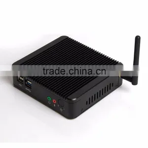 Thin Client Linux Mini pc Server Fanless Computer Dual Lan J1900 Baytrial Mini pc Hdmi 1080p Rj45 2G RAM 8G SSD thumbnail-1