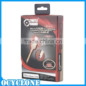 2 in 1 Stylish Extended Data Cable for Ipad Gold thumbnail-3