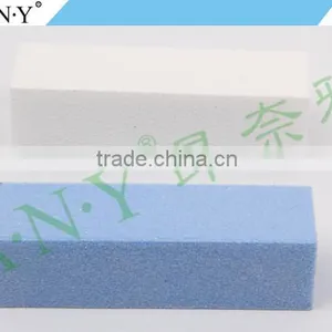 Professional Emery Sand 4 Sides White Sponge Nail File Block thumbnail-2