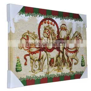 Santa Claus Christmas LED Canvas Art thumbnail-2