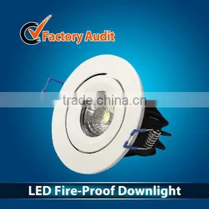 10W LED Fire-Rated Downlight Adjustable Dimmable IP65 Water Proof thumbnail-1