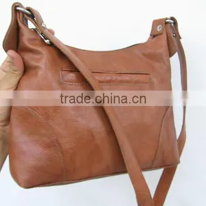 Vegetable Tanned Leather Small Hobo Bag thumbnail-4
