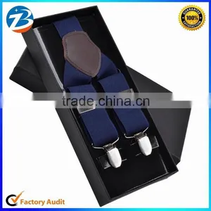 High Quality Real Leather Men Stretchable Suspender Promotional Gift Can Print Your Own Logo thumbnail-1