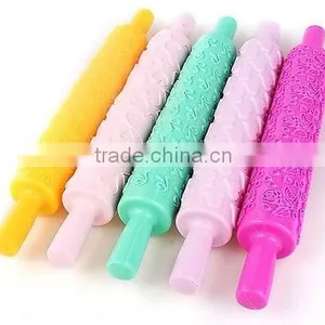 New Cake Decorating Mold Gum Paste Tools Fondant Rolling Pin Sugarcraft Embossed thumbnail-3