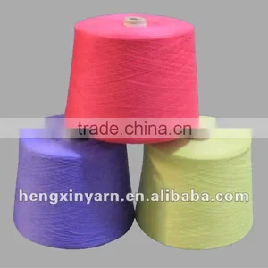 Dope Dyed Polyester Ring Spun Yarn for Knitting thumbnail-1