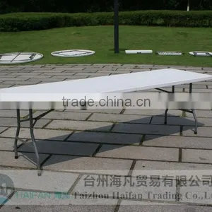 240cm Plastic Folding in Half Table for Restaurant and Hotel/office Table for Meeting or Study thumbnail-2