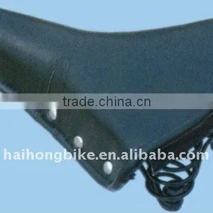 Comfortable Wide Leather Bicycle Saddle thumbnail-1