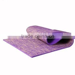 Natural Jute/Eco PVC Premium Yoga Mat With Carry Strap Eco-friendly Dual Sided Non Slip Eercise Yoga Mat Pilate Mat Workout Mat thumbnail-5