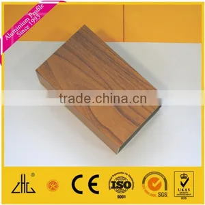Wood Color Aluminum Profiles,Wood Grain Coating Finish,aluminium 6061 6063 T4 T5 T6 thumbnail-2