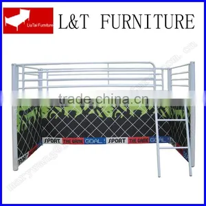 Childrens Novelty Metal Mid Sleeper Bed Bunk Bed With Curtain for Girls thumbnail-1