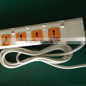 New Design 4 Gang Universal Pin Extension With Double USB thumbnail-1