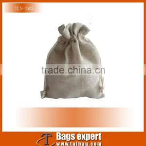 2016 New Arrival Jute Promotional Good Quality Drawstring Bag Vanity Bag for Lady thumbnail-1
