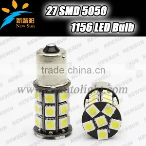 Car Led S25 Ba15s 1156 P21W 27 Led Smd 27smd Turn Light Bulb Lamp WHITE 12V 1156 Led Bulb With Canbus Error Free thumbnail-1