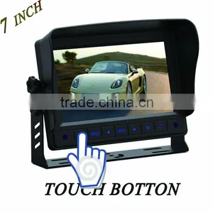High Quality 7 Inch Rear View Monitor With Touch Buttons thumbnail-1