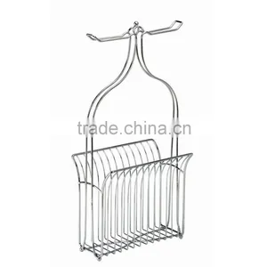 Toilet Paper Holder Tissue Dispenser With Magazine Rack thumbnail-1