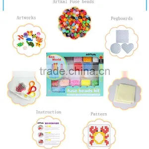 Christmas Gifts Artkal Fuse Beads SL801Diy Intelligent Toys Sea World Children Unique Plastic Puzzle Game thumbnail-3
