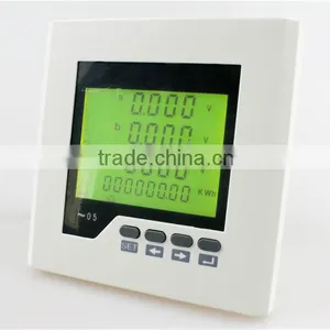 ME-3D2Y Frame Size120*120mm LCD Display Mini Digital Panel Meter, Can Measure Voltage or Ampere thumbnail-2