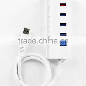 Premium 5 Port Usb 3.0 Hub With Individual Porton/off Switches , 4 Port Usb 3.0 Hub +1 Quick Charging thumbnail-4