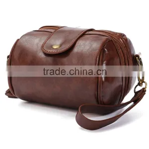 Fashion Women Brown Mini Cute Leather Lady Shoulder Handbag Camera Strap Bag Hot thumbnail-4