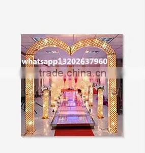 Wedding Party Welcome Gate Decoration, Wedding Cloumn Pillars thumbnail-1