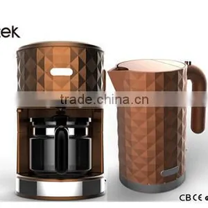 2016 Hot Sale Diamond Rang Kitchen Appliance Drip Coffee Maker and Electric Kettle thumbnail-1