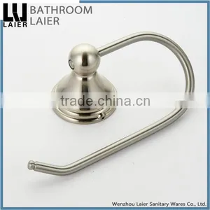 Grooming Wholesale Prices Zinc Alloy Brush Nicked Bathroom Sanitary Items Wall Mounted Toilet Paper Holder thumbnail-4