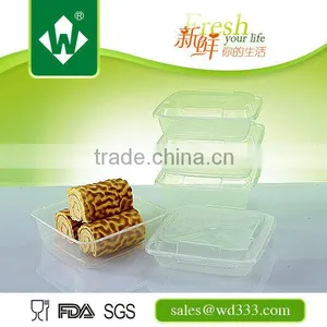 Environmentally Friendly Plastic Rectangalar Cake Box thumbnail-1