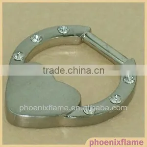 Heart Shaped Belt Buckle With Rhinestones thumbnail-1