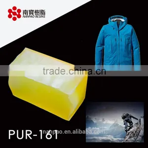 NANPAO Light Yellow Transparent Roller Coating PUR Adhesive For Textile Application thumbnail-1
