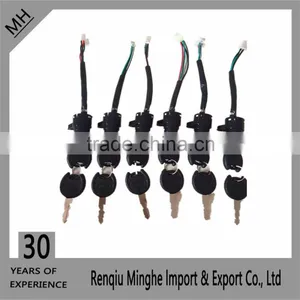 Ignition Key Switch Electric Scooters Bicycle 4 Wires Made in China thumbnail-3