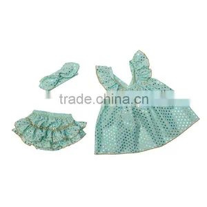 2016 Direct Manufactory Baby Girl Clothes ,Fancy Girls Babysuit Design Children Summer Sparkle Swing Outfits thumbnail-1