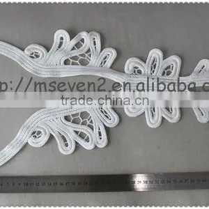 Wholesale Soft White Cotton Lace Collar, Embroidery Cotton Collar Lace for Ladies Wear thumbnail-2