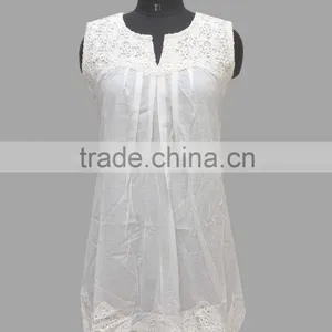 Sleeveless Cotton Dress/ Beach Wear/ Casual Wear Dress thumbnail-1